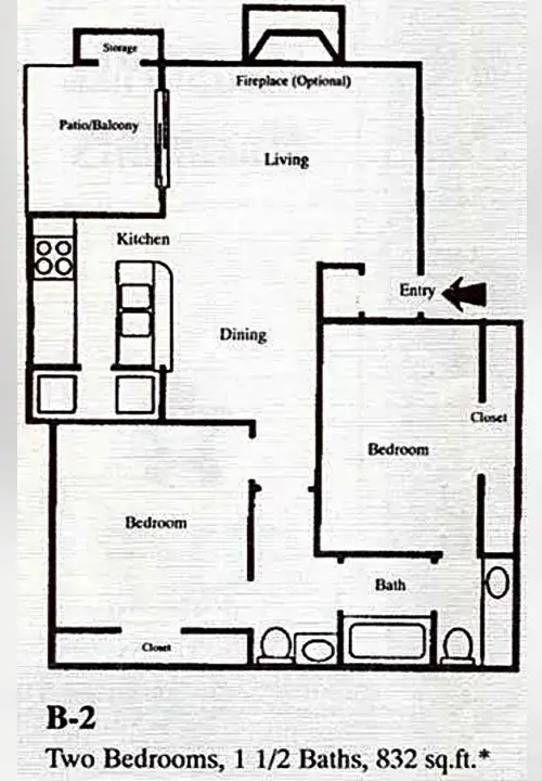 Casa Linda Apartments FloorPlan 3