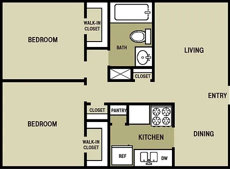 Cedar Bluff Apartments Floorplan 2