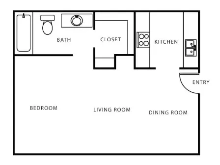 Chestnut Hill Apartments Houston Floor Plan 1