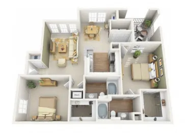 Churchill on The Park Dallas Apartment Floor Plan 10