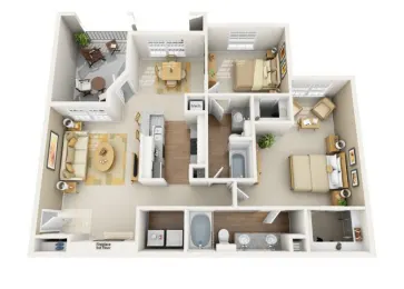 Churchill on The Park Dallas Apartment Floor Plan 11