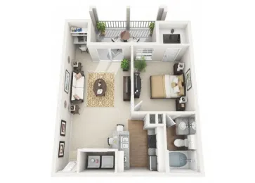 Churchill on The Park Dallas Apartment Floor Plan 2