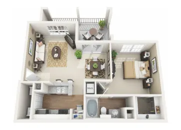 Churchill on The Park Dallas Apartment Floor Plan 3