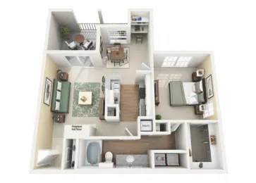 Churchill on The Park Dallas Apartment Floor Plan 6