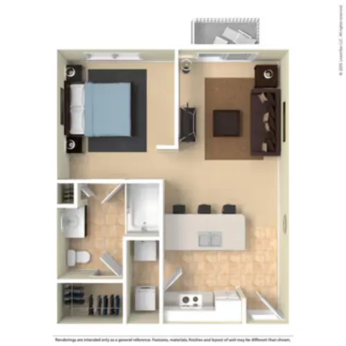 City North Apartments Floorplan 3