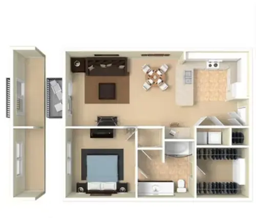 City North Apartments Floorplan 5