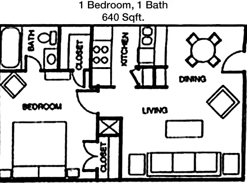 Constitution Square Apartments FloorPlan 1