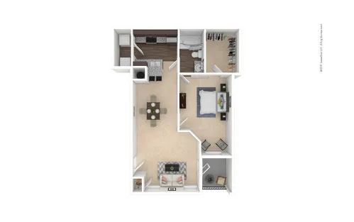 Cortland Avion Shadow Creek Houston Apartment Floor Plan 3