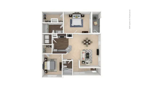 Cortland Avion Shadow Creek Houston Apartment Floor Plan 5