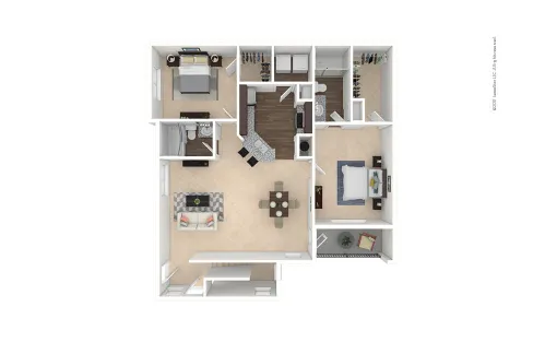 Cortland Avion Shadow Creek Houston Apartment Floor Plan 6