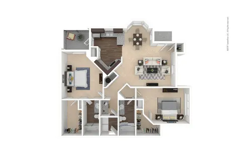 Cortland Avion Shadow Creek Houston Apartment Floor Plan 7