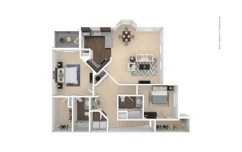 Cortland Avion Shadow Creek Houston Apartment Floor Plan 7