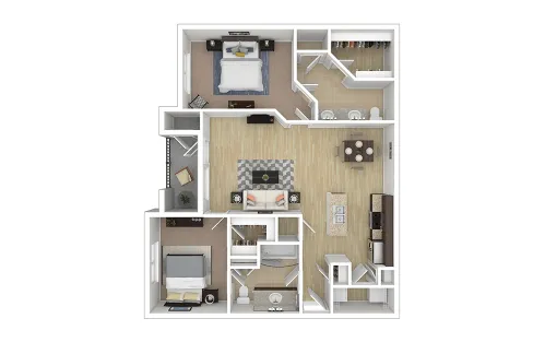 Cortland League City Houston Aprtment Floor Plan 10