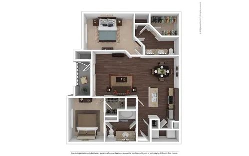 Cortland League City Houston Aprtment Floor Plan 11