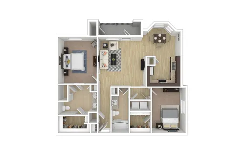 Cortland League City Houston Aprtment Floor Plan 15