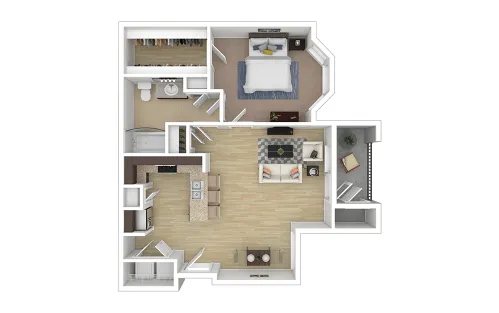 Cortland League City Houston Aprtment Floor Plan 2