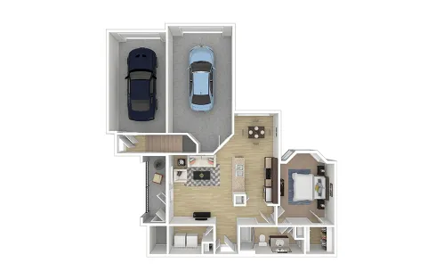 Cortland League City Houston Aprtment Floor Plan 3