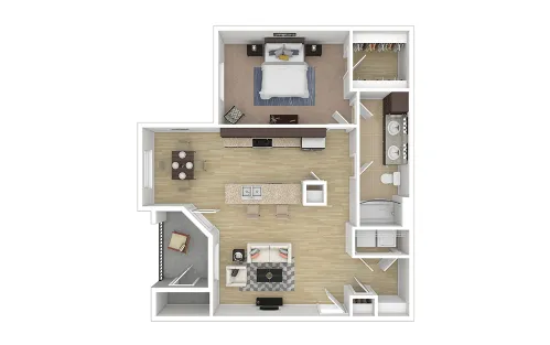 Cortland League City Houston Aprtment Floor Plan 4