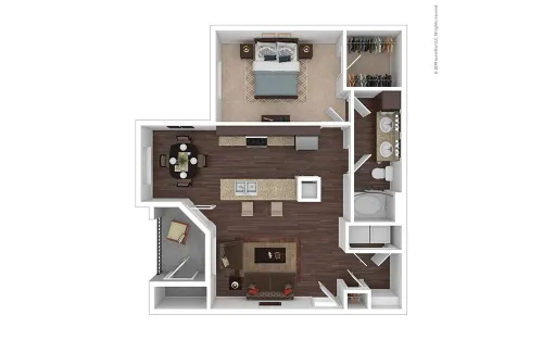 Cortland League City Houston Aprtment Floor Plan 5