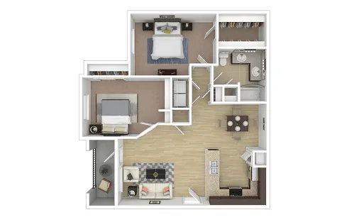 Cortland League City Houston Aprtment Floor Plan 8