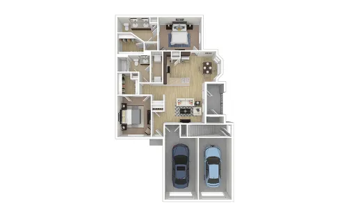 Cortland League City Houston Aprtment Floor Plan 9