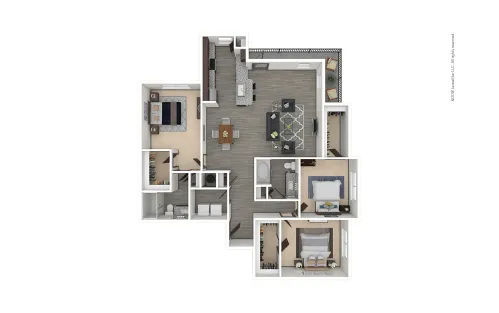 Cortland Luxe Shadow Creek Houston Apartment Floor Plan 11