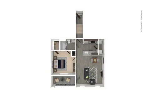 Cortland Luxe Shadow Creek Houston Apartment Floor Plan 2