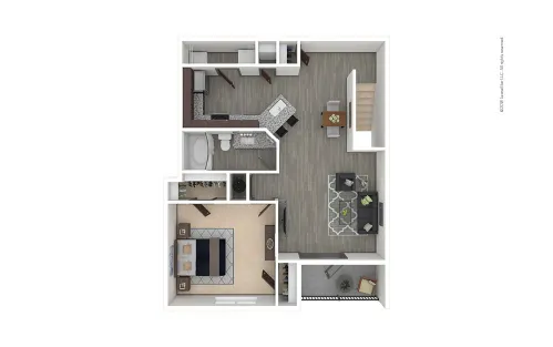 Cortland Luxe Shadow Creek Houston Apartment Floor Plan 4