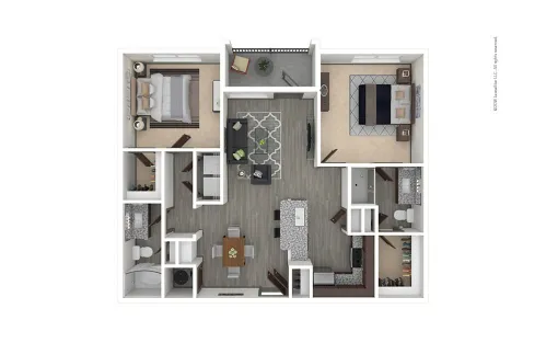 Cortland Luxe Shadow Creek Houston Apartment Floor Plan 5