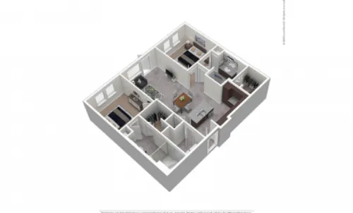 Cortland Oak Lawn floor plan 2