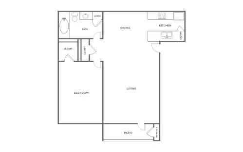 Costa Azul Apartments Floorplan 1