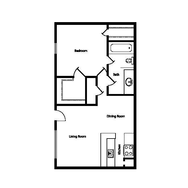 Costa Maya Apartments Houston Floor Plan 1