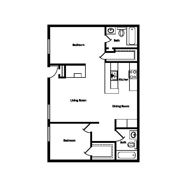 Costa Maya Apartments Houston Floor Plan 4