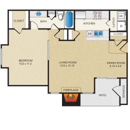 Creekview Apartment Homes Floorplan 3