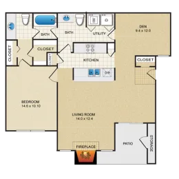 Creekview Apartment Homes Floorplan 4