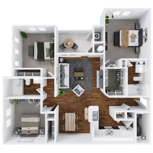 Cypress Creek At Reed Road FloorPlan 3