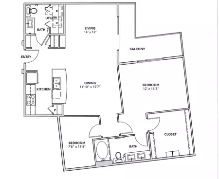 Cypress at Trinity Groves Floorplan 6