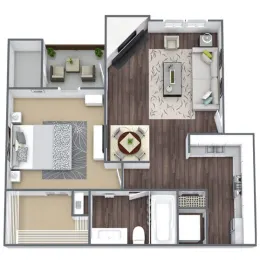 Dallas North Park Floorplan 1