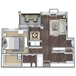 Dallas North Park Floorplan 4