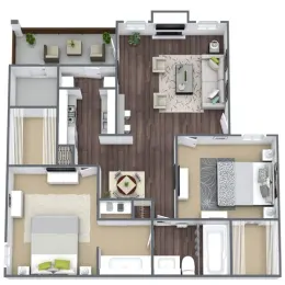 Dallas North Park Floorplan 6