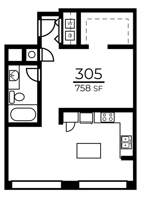 Deep Ellum Lofts Floorplan 2