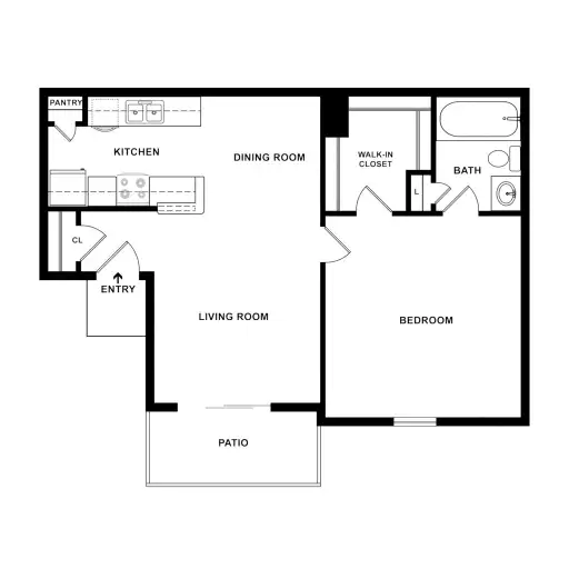 Del Sol Apartments Floorplan 1