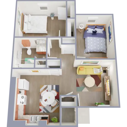 Delany Court Apartments FloorPlan 3