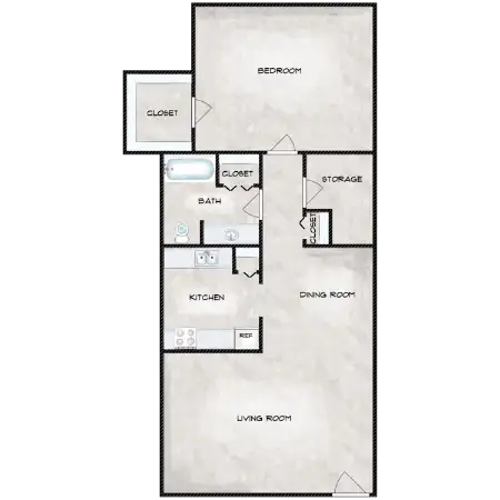 Delta Residence Apartments Floorplan 2