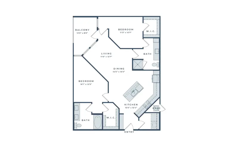 Doverhouse Apartments Dallas Floor Plan 14