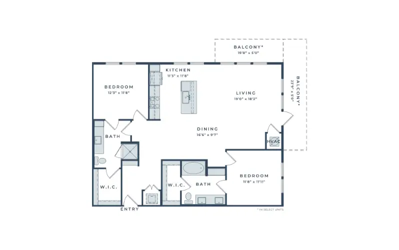 Doverhouse Apartments Dallas Floor Plan 15