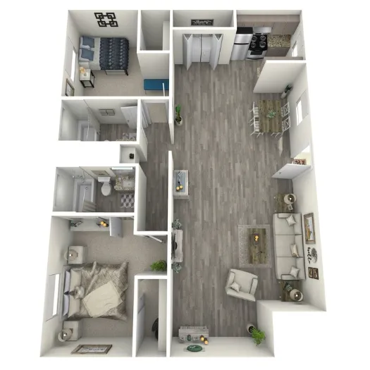 Eclipse Apartment Homes Dallas Floor Plan 7