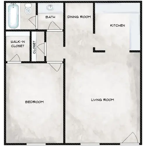 Eden Rock Apartments FloorPlan 1