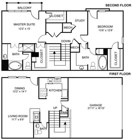 Estancia Townhomes Floorplan 1