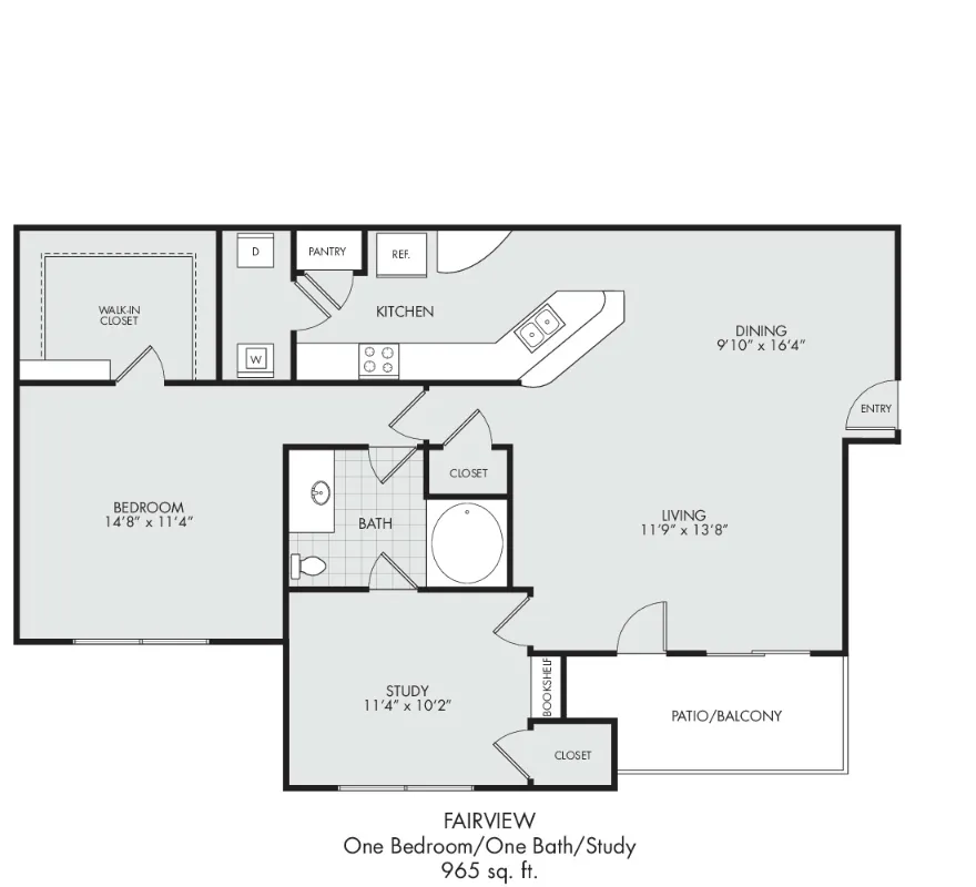 Estates at Fountain Lake Stafford Houston Apartment Floor Plan 3